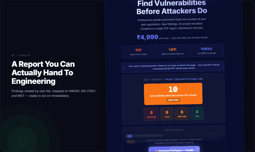 KScan vulnerability report results